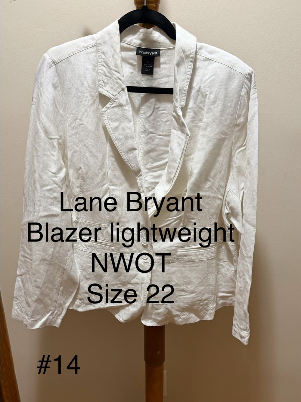 Lane Bryant linen blazer